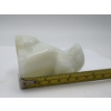 Image 3 : URANIUM Adorable Degenhart Glass Dog Figurine - Fawn White - ~2.5 inches ~ BRILLIANT GLOW