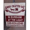 Image 1 : Vintage OHIO AMISH - 18" x 24" Painted Metal Sign