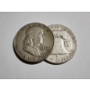 Image 1 : Two United States 90% Silver Franklin Half Dollars ~ $1.00 Face Value