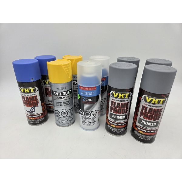 10 New Cans Of Assorted Spray Paints