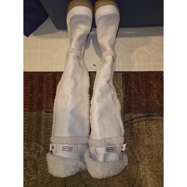 Hunter Womans Shearling And Leather Over The Knee Size 6 Brand New Boots