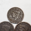 Image 2 : Three United States Large Cents: 1847, 1854 Braided Hair & 1836 Matron Head 