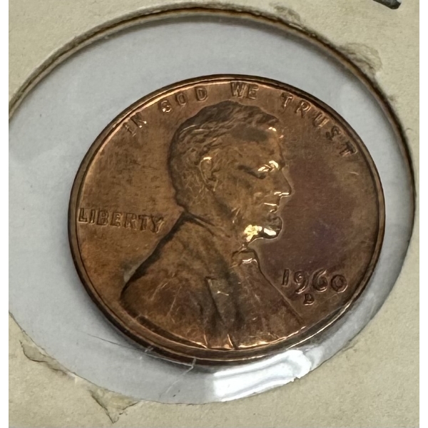 1960-D United States Lincoln Memorial Cent- Incredible Condition