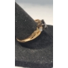 Image 8 : Sterling Silver Gold-Plated 7" Tennis Bracelet & Matching Ring With Heart Shaped Stone- Weight 11.7g