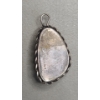 Image 8 : Sterling Silver Ring With Amber & Sterling Silver Pendant With Fire Agate - Total Weight: 13.5g