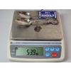 Image 10 : Two Vintage Sterling Silver Spoons & Fraternity Sheild Charm - Total Weight: 53.9g