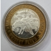 Image 2 : "Silver Strike" 0.6 Troy Oz .999 Fine Silver Limited Edition Whiskey Pete's Casino Gaming Token 