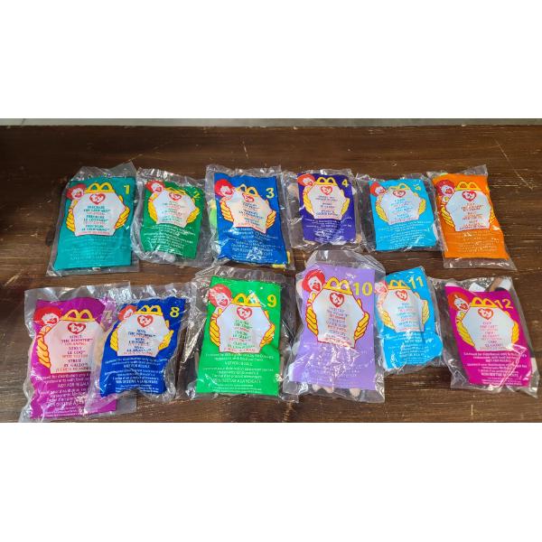(12) 1999 McDonald's/TY Beanie Babies Toys In Packaging