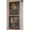 Image 2 : Vintage Wall Decor As Shown - 3 Pieces - Oval 18 x 24 Framed Under Glass Piece & 2 Plaques
