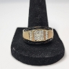 Image 1 : Incredible 10K Gold Men's Ring ft. Black & White Diamonds Size 12 - TW: 6.6g