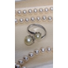 Image 3 : Pearl Ring - Size 5 & Genuine Mallorca Pearl Necklace 
