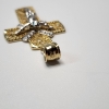 Image 4 : Two-Tone 10K Gold Filigree Crucifix Pendant - TW: 2.7g