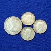 Image 4 : Canadian 80% Silver Coins: (1) 1956 Quarter & (3) Dimes: 1947, 1950, 1951 / TOTAL ASW: 0.3300oz 