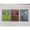 Image 1 : Three Near Mint Pokemon Black Star Promo Rev Holo Trading Cards Japanese - Three Starters!