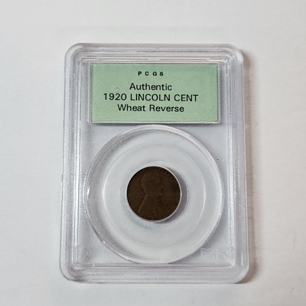PCGS Authentic 1920 Lincoln Wheat Cent