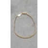 Image 2 : 14K Gold Herringbone Bracelet - Weight: 2.6g