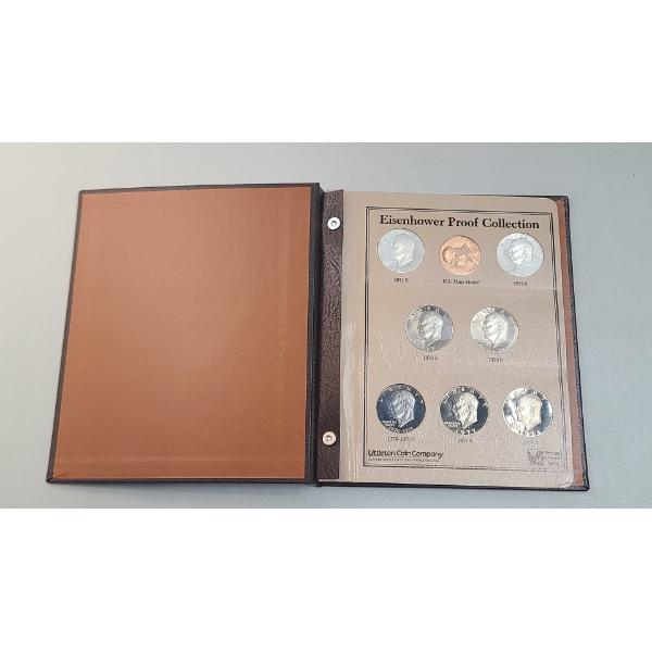 U.S Eisenhower Proof Collection In Littleton Prestige Collector Series Coin Collection Book