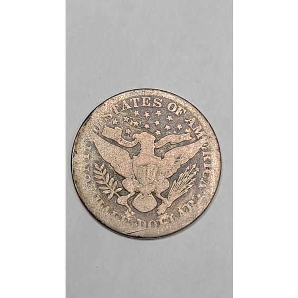 United States 1893 Barber 90% Silver Half Dollar