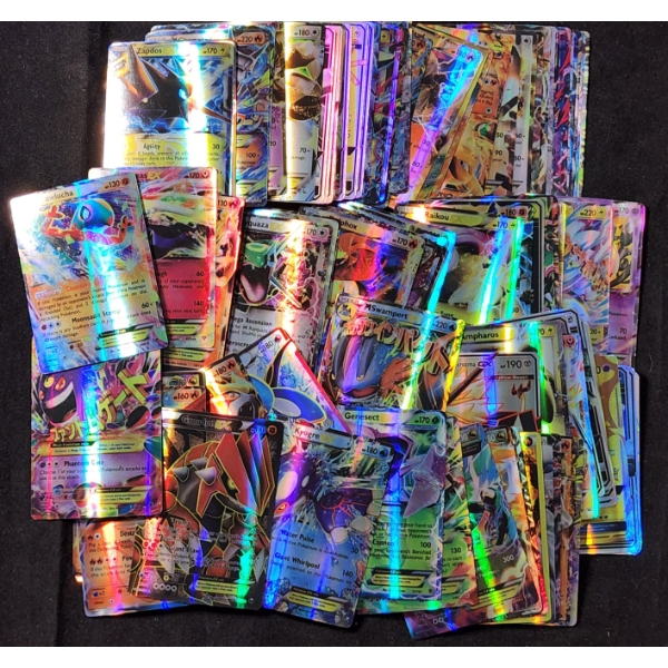 Large Lot of Assorted REPRODUCTION & FAKE POKEMON Trading Cards