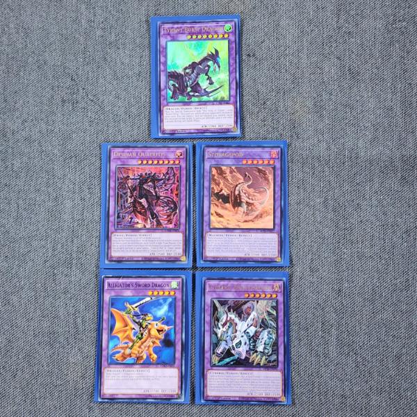 Five Assorted Fusion Yu-Gi-Oh Trading Cards Including Holos & Rares!