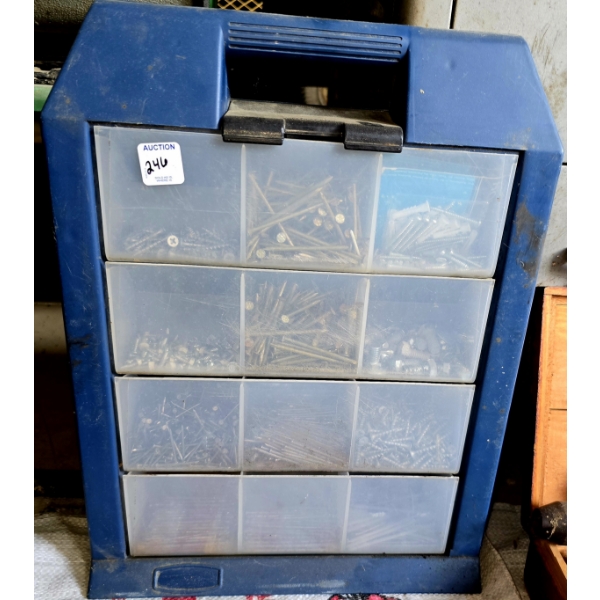 Assorted Fasteners in Travel Organizer