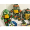 Image 13 : Vintage Ninja Turtle Toy Lot - 3 Stuffed Turtles - 1 Large Michaelangelo Figurine 