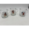 Image 1 : Mickey Mouse Glass Mugs - Fantasia 1940 - Mickey Mouse Club 1955 - Magician Mickey 1937 