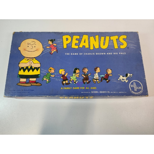 Vintage 1959 PEANUTS: The Game of Charlie Brown and His Pals Board Game - Great Condition! 