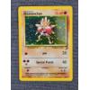 Image 2 : Hitmonchan 8/130 Holo Rare Pokemon Base Set 2 Trading Card With Holo Swirl