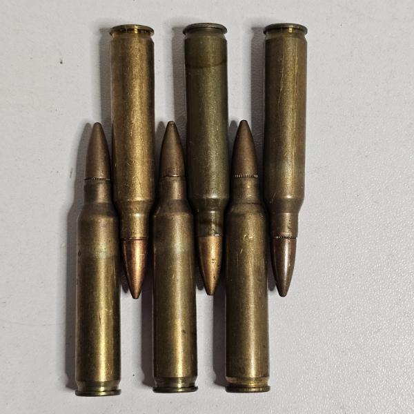 Six Guatemalan 5.56×45mm NATO Cartridges