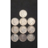 Image 1 : Assorted Years/Mint Marks 90% Silver Roosevelt Dimes - Face Value: $1.00