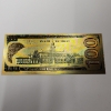 Image 2 : Kansas City Chiefs $100 Gold Foil Note 999999 24K Gold 