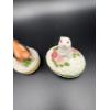 Image 5 : 2 Trinket Boxes - Bunny & Bird - Bunny is hand painted in Brazil - Exclusively for Avon Products INC