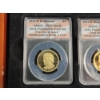 Image 2 : 2011 Presidential Dollar Proof Set of 4 Graded Coins ANACS PR70 DCAM 