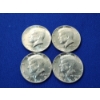Image 1 : x4 Assorted Years 40% Silver Kennedy Half Dollars - FV: $2.00