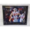 Image 1 : Hand Signed Ohio State Buckeyes Joey Bosa 8.5" X 11" Photograph on Very Nice Display ~  