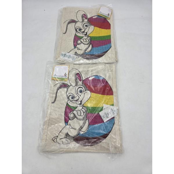 New In Package- Two 12''x10'' Adorable Handled Easter Totes