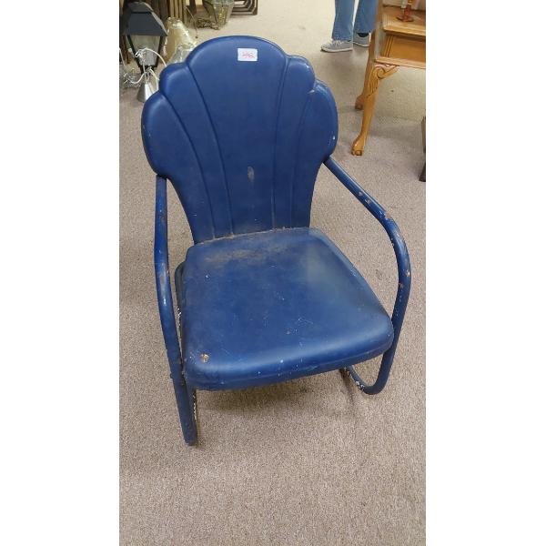 NOT ANY OLD METAL LAWN CHAIR!  This is an ORIGINAL Viktor Schreckengost From His Estate!  Read More!