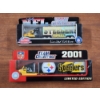 Image 1 : Officially Licensed NFL 1999 & 2001 Pittsburgh Steelers Limited Edition Truck & Trailer Toys In Box
