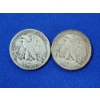 Image 2 : Two 90% Silver Walking Liberty Half Dollars: 1939 & 1944