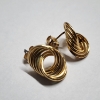 Image 2 : Lovely 14K Gold Earring Set Weighing 1.7 Grams Total 