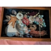 Image 1 : 2 Beautiful Real Shell Shadowboxes (12"x8" & 10"x18") And Adorable New Dolphin Candle