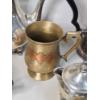 Image 8 : Collection Of Assorted Silverplated & Brass Serveware - Total Weight: 7.6 LBS