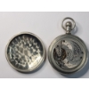 Image 6 : Eagle Size 18 Silverode Railroad 7 Jewels Leverset Openface Pocketwatch - Non-Working Condition