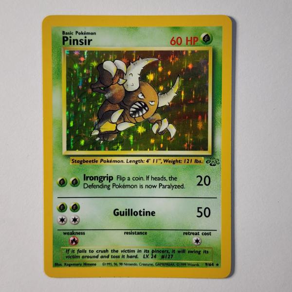 Pinsir 9/64 Holo Rare Jungle Set Vintage Pokemon Trading Card ~ NM Condition