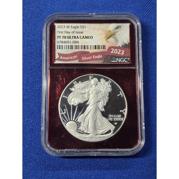 RARER 2023- W American Silver Eagle *First Day of Issue* NGC PF 70 ULTRA CAMEO $1 1oz Fine Silver