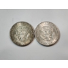 Image 2 : Two 1964 90% Silver Kennedy Half Dollars FV: $1.00