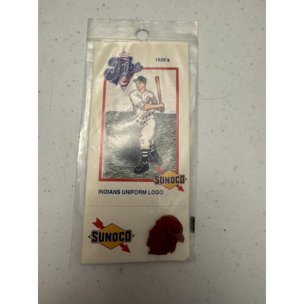 Vintage Cleveland Indians Sunoco Red Indian Souvenir Pin - Mint Condition