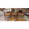 Image 3 : Lot Of 5 Smaller size Wooden Folding Chairs All In Excellent Condition