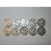 Image 1 : Assorted Years Walking Liberty Silver Half Dollars Face Value $5.00